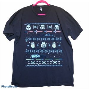 Star Wars "Ugly Christmas Sweater" tshirt XXL